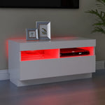Fehér TV-szekrény LED-lámpákkal 80 x 35 x 40 cm 3