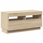 Sonoma tölgy színű TV-szekrény LED-lámpákkal 80 x 35 x 40 cm 6