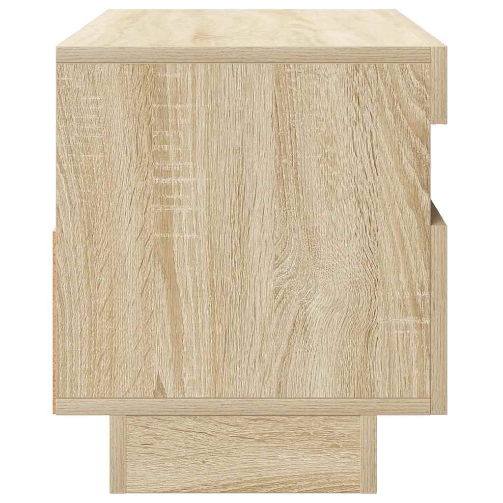 Sonoma tölgy színű TV-szekrény LED-lámpákkal 80 x 35 x 40 cm 9