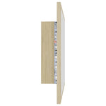 Sonoma tölgy akril LED-es fürdőszobai tükör 60x8,5x37 cm 5