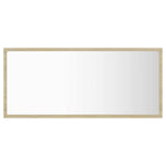 Sonoma tölgy akril LED-es fürdőszobai tükör 90x8,5x37 cm 3