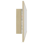 Sonoma tölgy akril LED-es fürdőszobai tükör 90x8,5x37 cm 5
