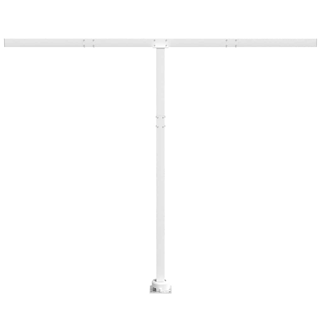 Fehér vas napellenzőrúdszett 300 x 245 cm 3