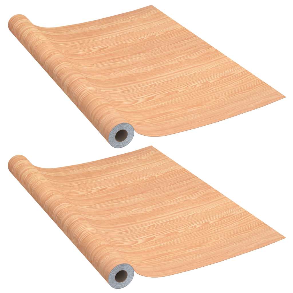 2 db juharszínű öntapadó PVC ajtófólia 210 x 90 cm 2