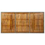 9 részes világosszürke polyrattan kültéri étkezőszett párnákkal 13