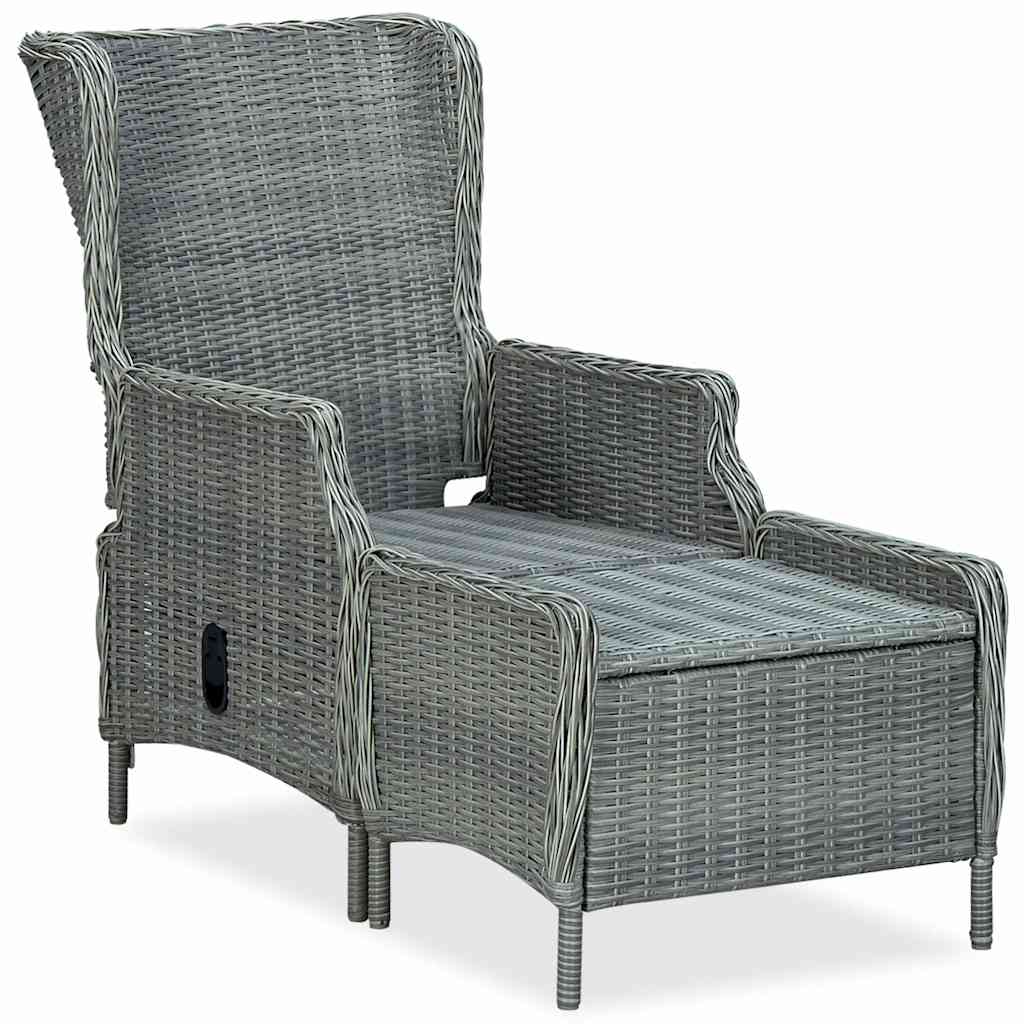 9 részes világosszürke polyrattan kültéri étkezőszett párnákkal 3