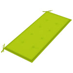 2 személyes tömör eukaliptuszfa kerti pad párnával 120 cm 8