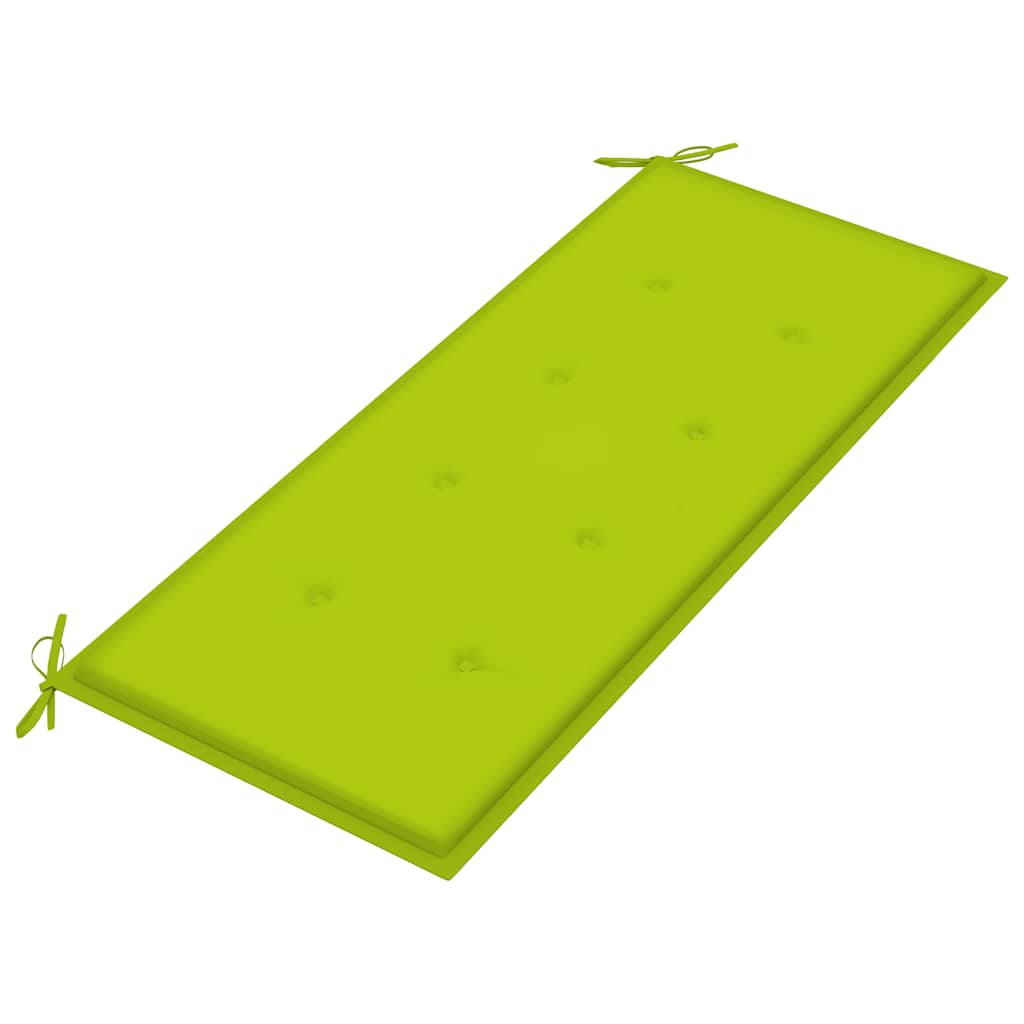 2 személyes tömör eukaliptuszfa kerti pad párnával 120 cm 8