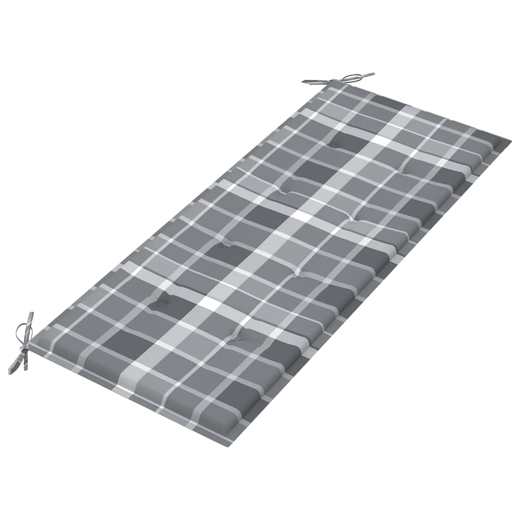 2 személyes tömör eukaliptuszfa kerti pad párnával 120 cm 8