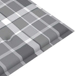 2 személyes tömör eukaliptuszfa kerti pad párnával 120 cm 9