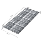 2 személyes tömör eukaliptuszfa kerti pad párnával 120 cm 10
