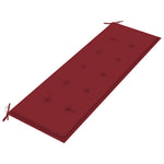 3 személyes tömör eukaliptuszfa kerti pad párnával 150 cm 8