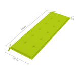 3 személyes tömör eukaliptuszfa kerti pad párnával 150 cm 11