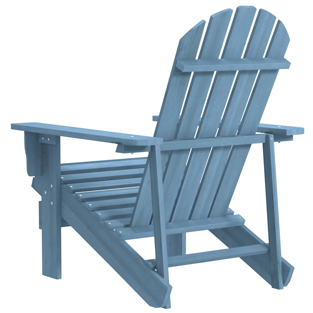 Kék tömör fenyőfa kerti Adirondack szék 4