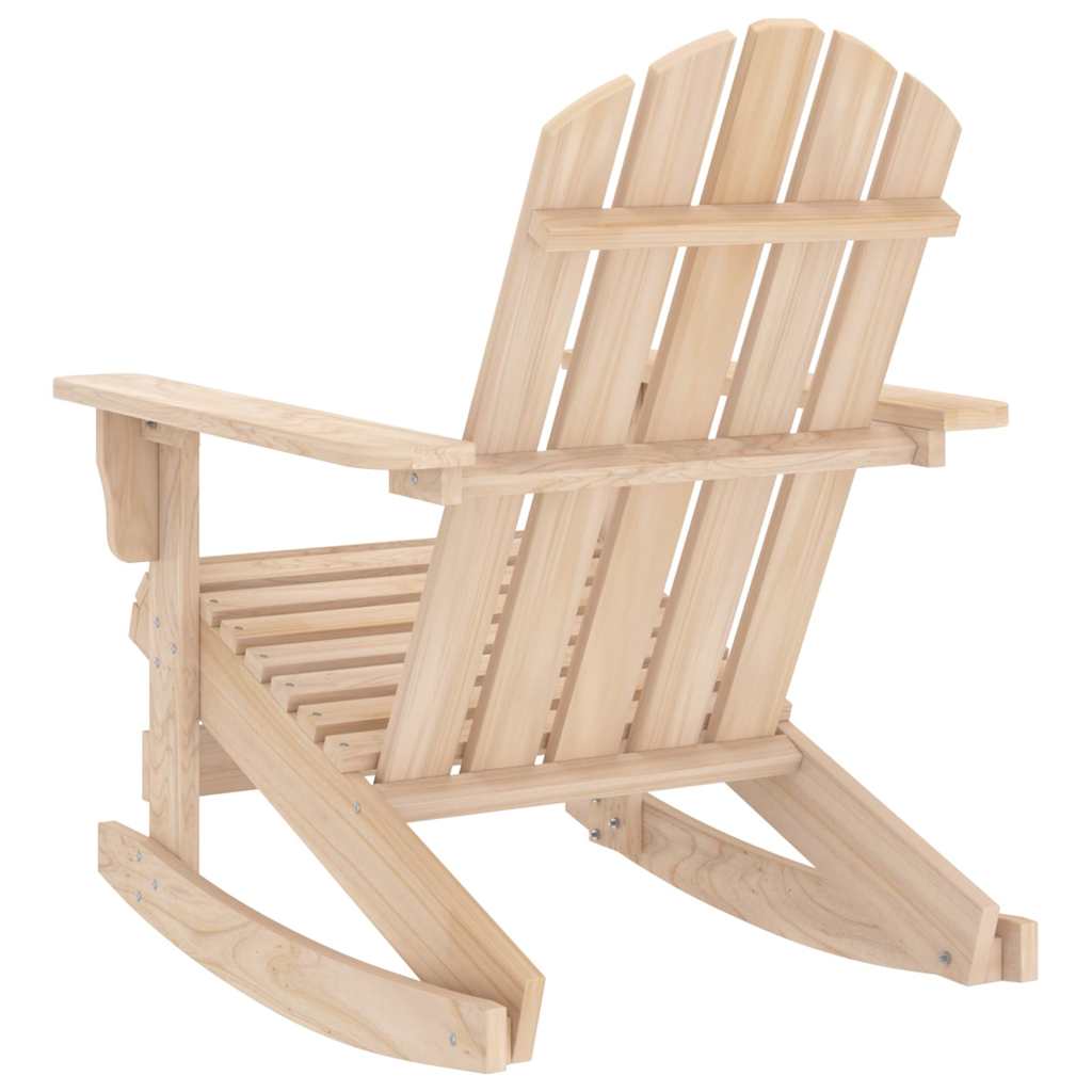 Tömör fenyőfa kerti Adirondack hintaszék 4