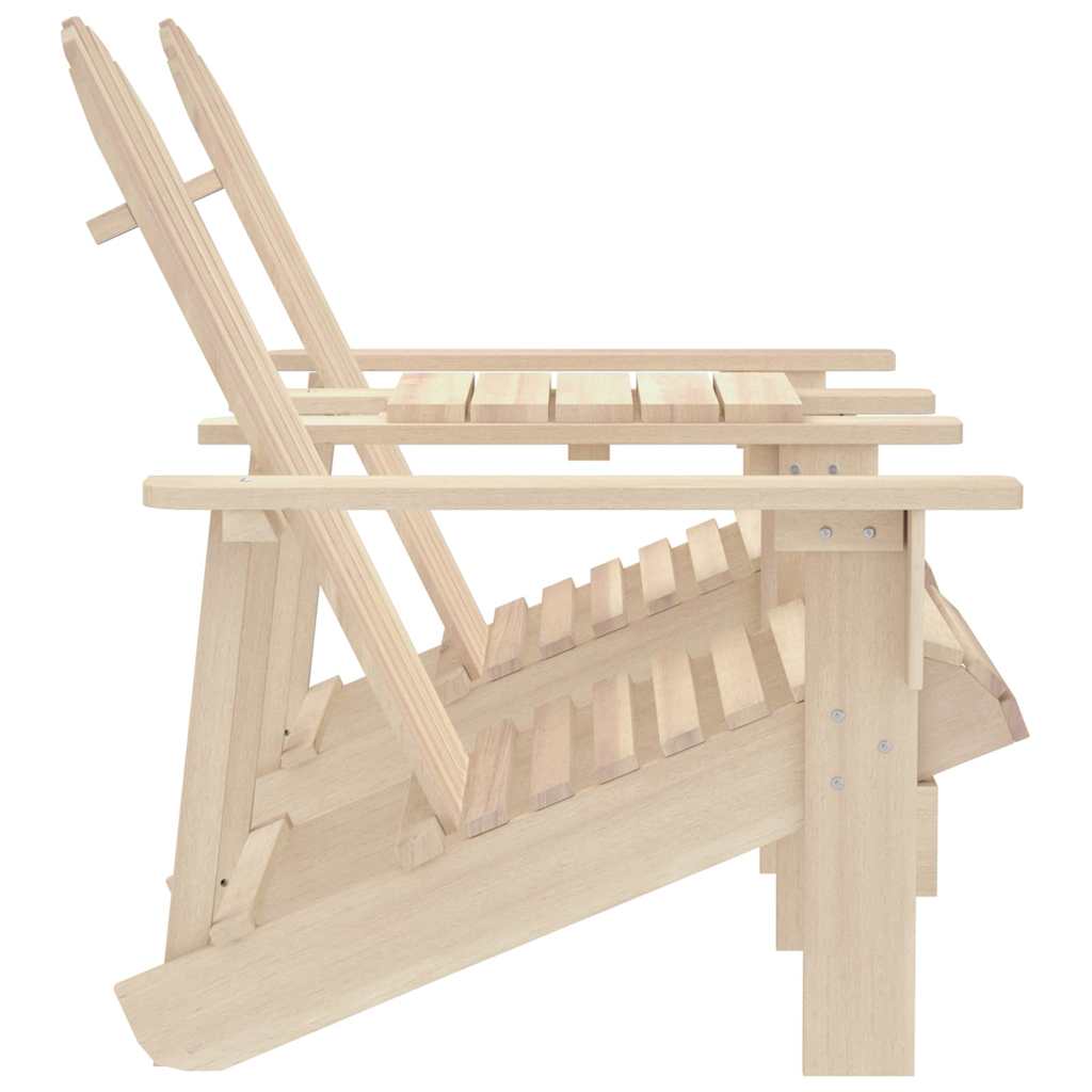 Tömör fenyőfa kerti Adirondack székek teázóasztallal 3