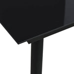 5 részes fekete PVC rattan kültéri étkezőgarnitúra 5