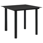3 részes polyrattan és üveg kültéri étkezőgarnitúra 10