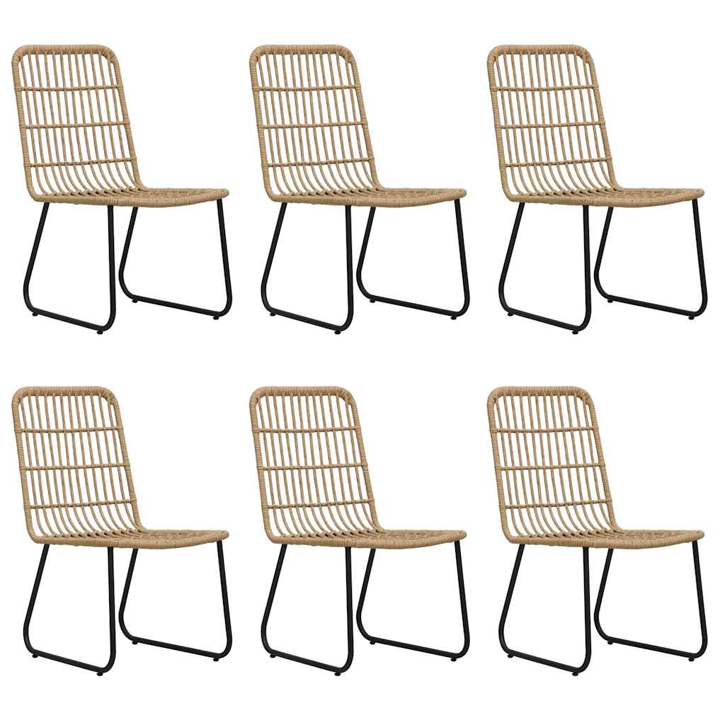 7 részes polyrattan és üveg kültéri étkezőgarnitúra 3