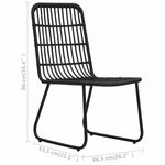 3 részes polyrattan és üveg kültéri étkezőgarnitúra 13