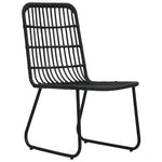 3 részes polyrattan és üveg kültéri étkezőgarnitúra 4