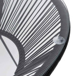 5 részes fekete PVC rattan kültéri étkezőgarnitúra 5