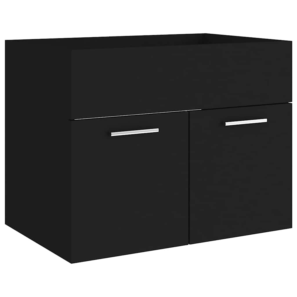 2 részes fekete forgácslap fürdőszobai bútorszett 8