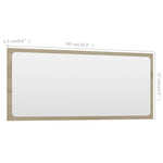 2 részes sonoma tölgy színű szerelt fa fürdőszobai bútorszett 16
