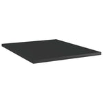 8 db magasfényű fekete szerelt fa könyvespolc 40 x 50 x 1,5 cm 2