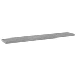 4 db betonszürke szerelt fa könyvespolc 60 x 10 x 1,5 cm 2