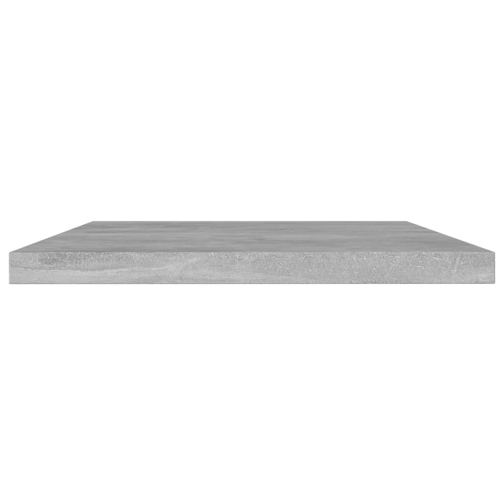 4 db betonszürke szerelt fa könyvespolc 60 x 10 x 1,5 cm 3