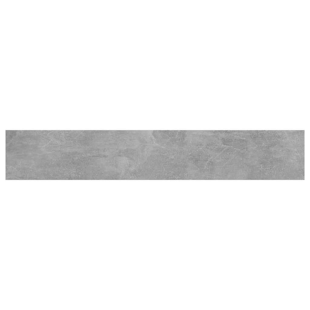 4 db betonszürke szerelt fa könyvespolc 60 x 10 x 1,5 cm 4
