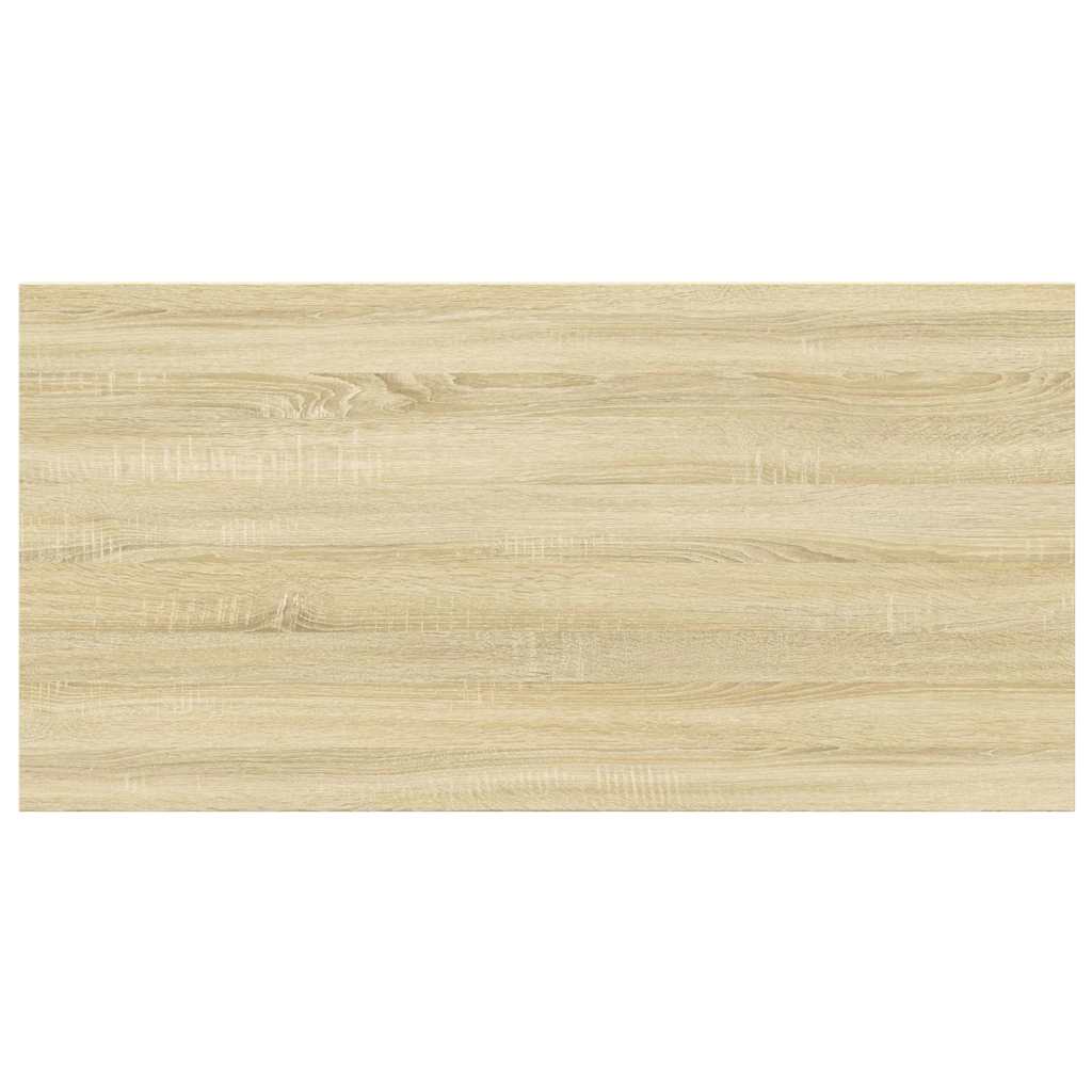 4 db sonoma-tölgy színű forgácslap könyvespolc 60 x 30 x 1,5 cm 6