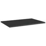 8 db magasfényű fekete forgácslap könyvespolc 60 x 40 x 1,5 cm 2