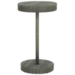 3 részes szürke polyrattan kerti bárszett párnákkal 3