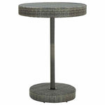5 részes szürke polyrattan kerti bárszett párnákkal 3