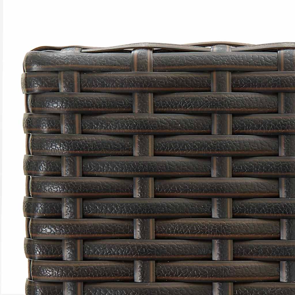 5 részes barna polyrattan kerti bárszett 12