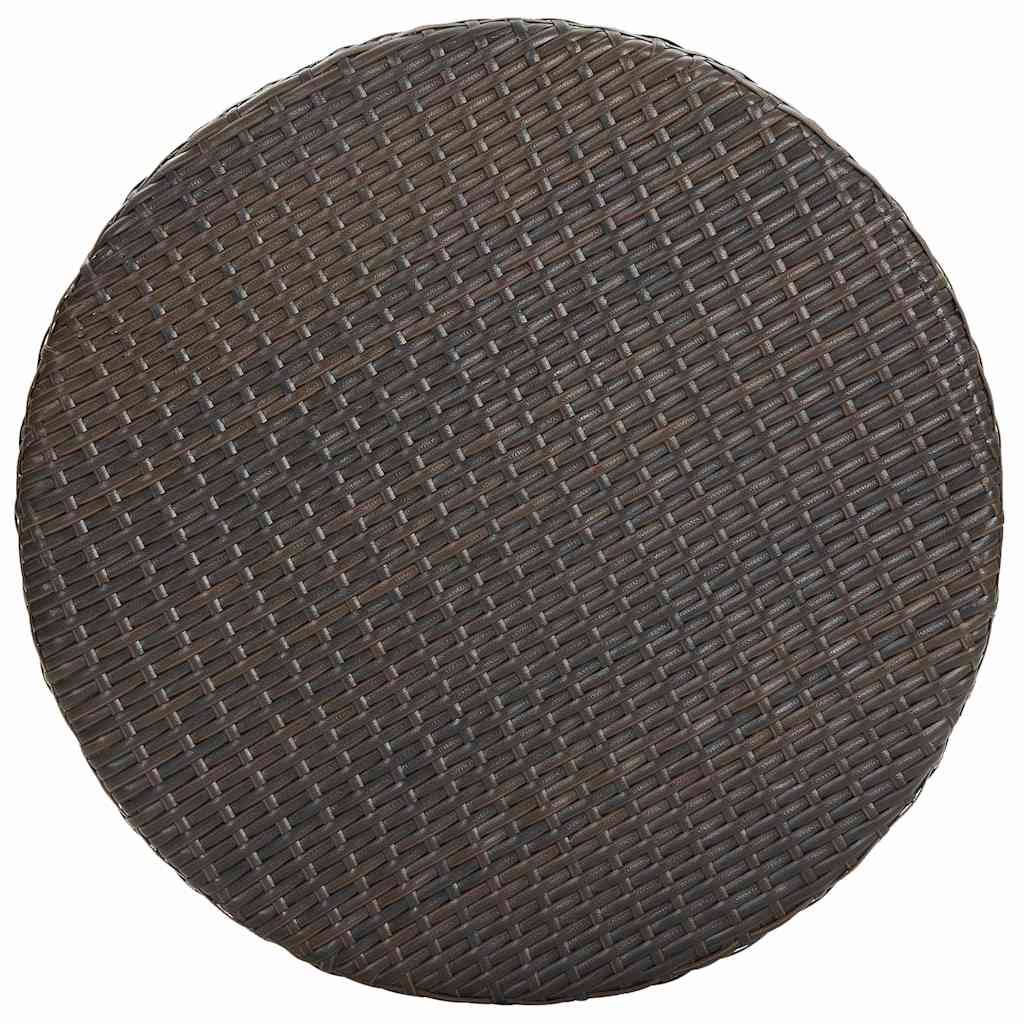 5 részes barna polyrattan kerti bárszett 4