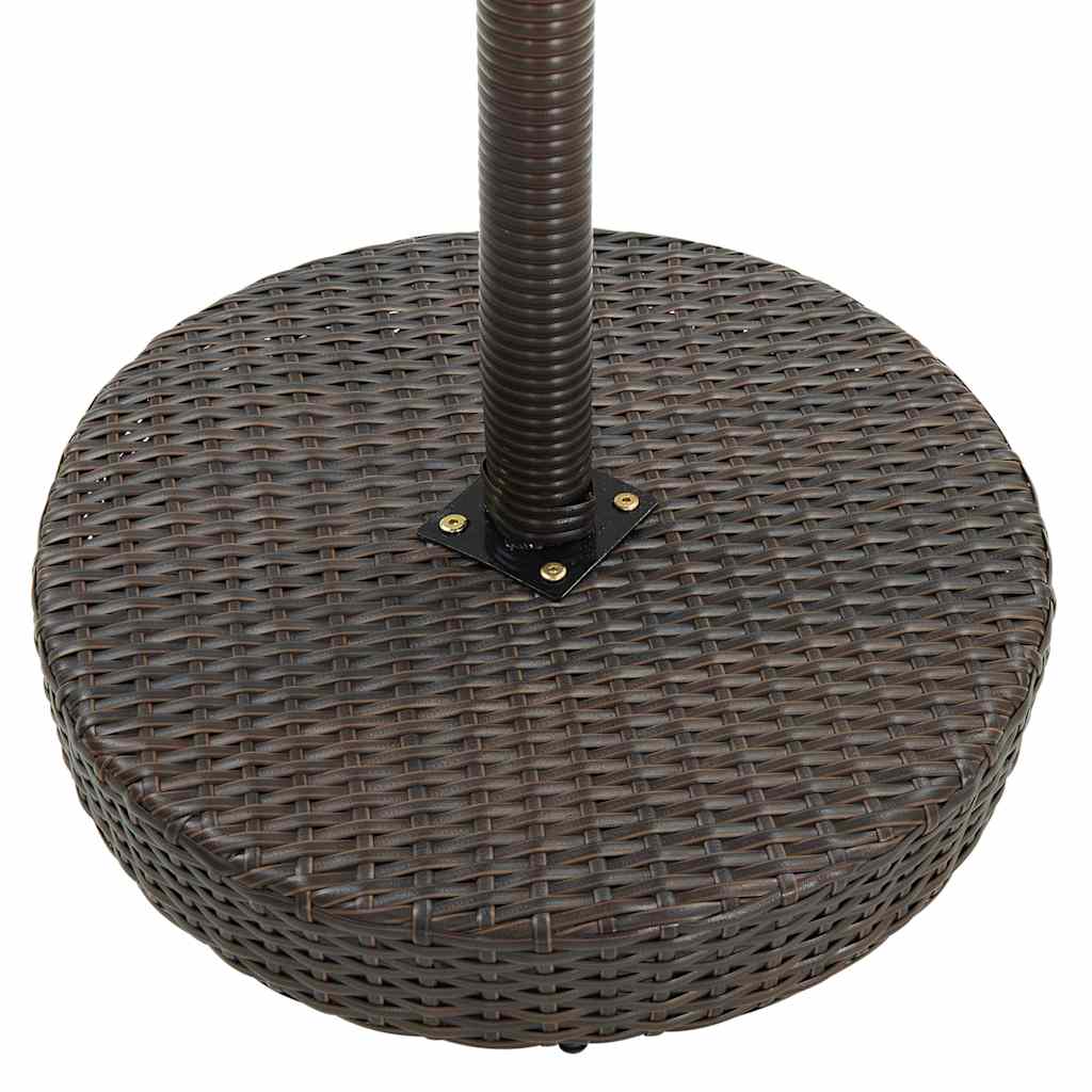 5 részes barna polyrattan kerti bárszett 5