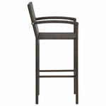 5 részes barna polyrattan kerti bárszett 10