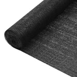 Fekete HDPE belátásgátló háló 2 x 10 m 75 g/m²