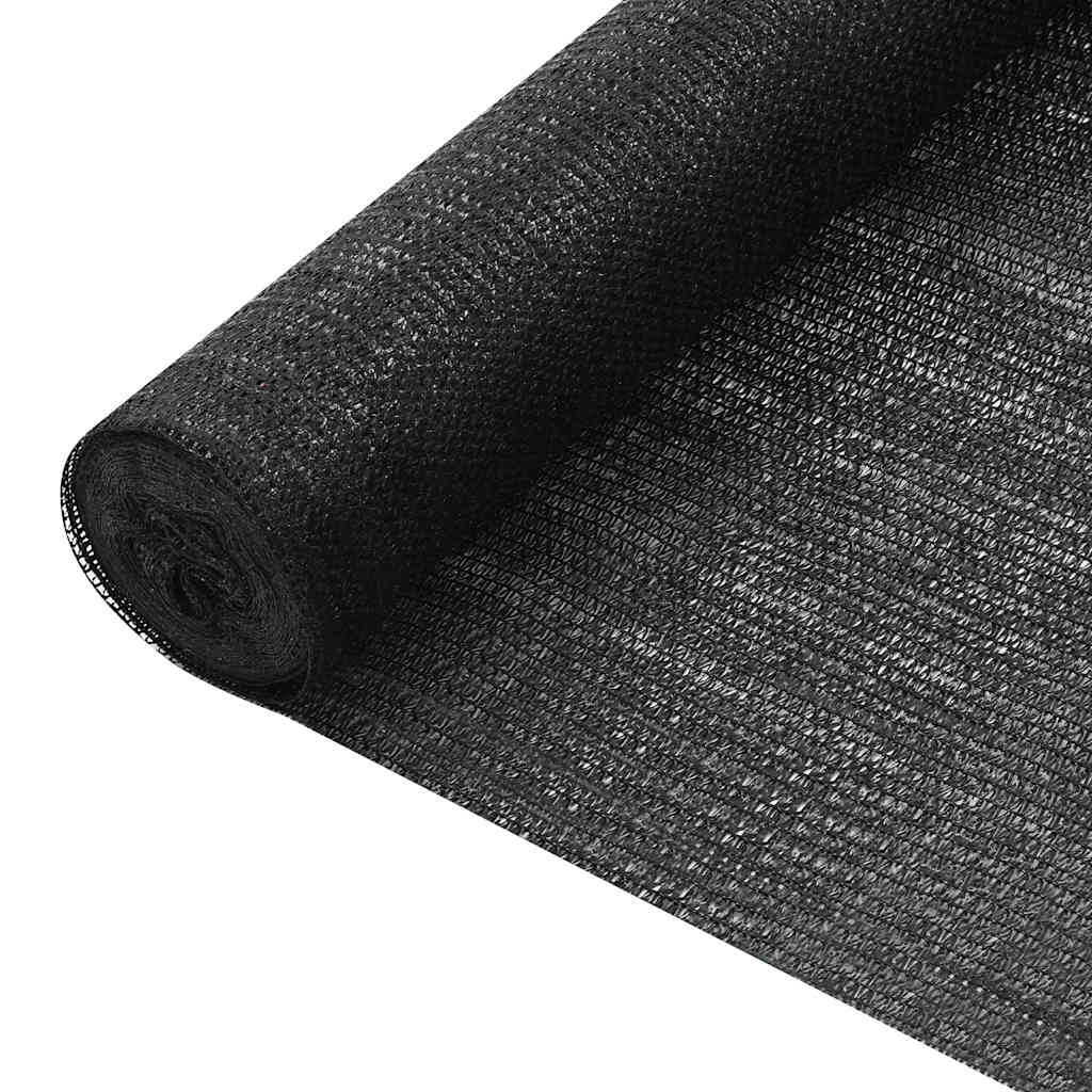 Fekete HDPE belátásgátló háló 2 x 10 m 75 g/m²