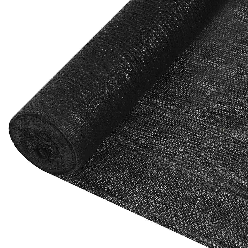 Fekete HDPE belátásgátló háló 1,8 x 10 m 195 g/m²