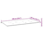 Tömör tíkfa kerti pad bordó párnával 112 cm 9
