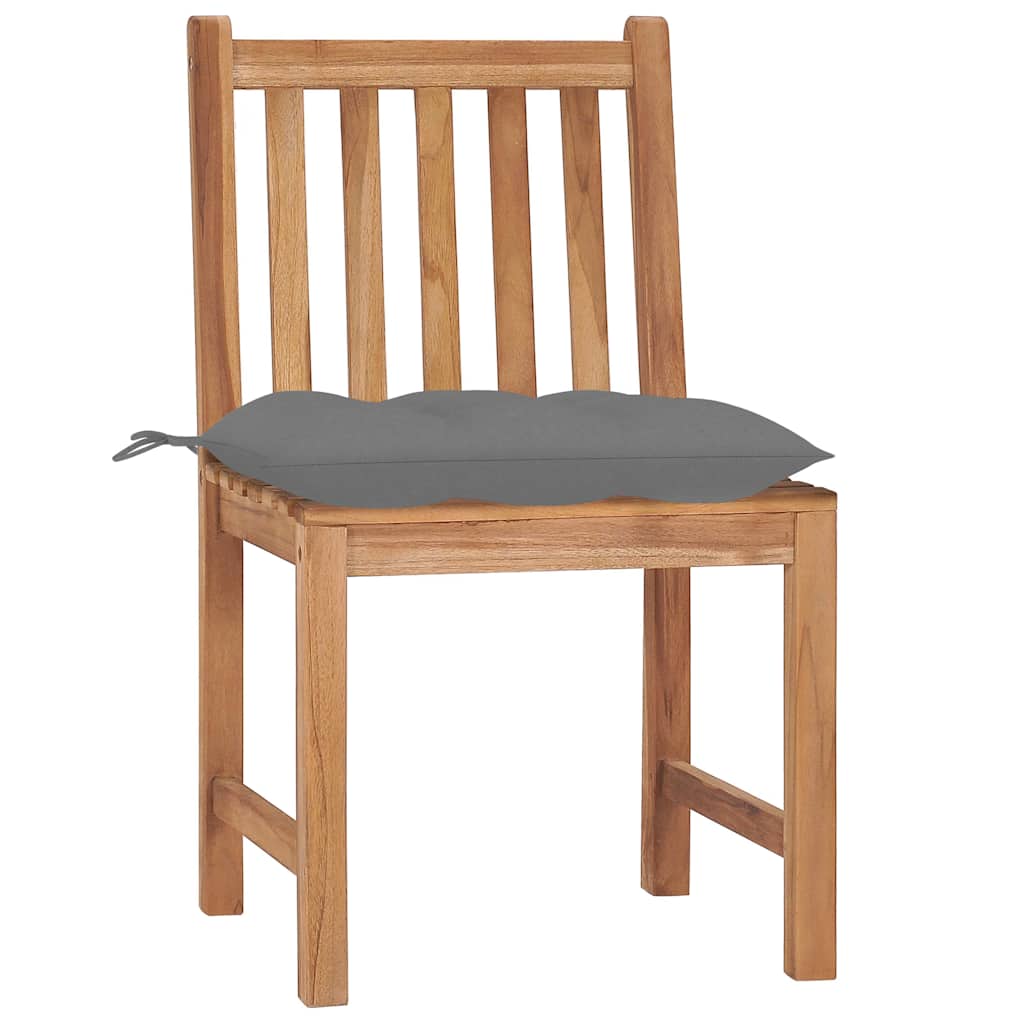 2 db tömör tíkfa kerti szék párnával 2