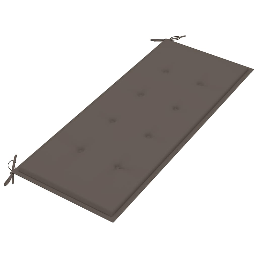 Tömör tíkfa rakásolható kerti pad párnával 128,5 cm 6