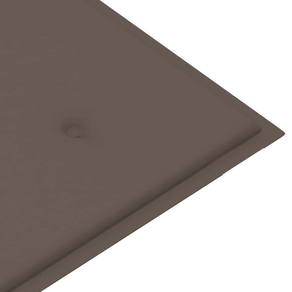 Tömör tíkfa rakásolható kerti pad párnával 128,5 cm 7