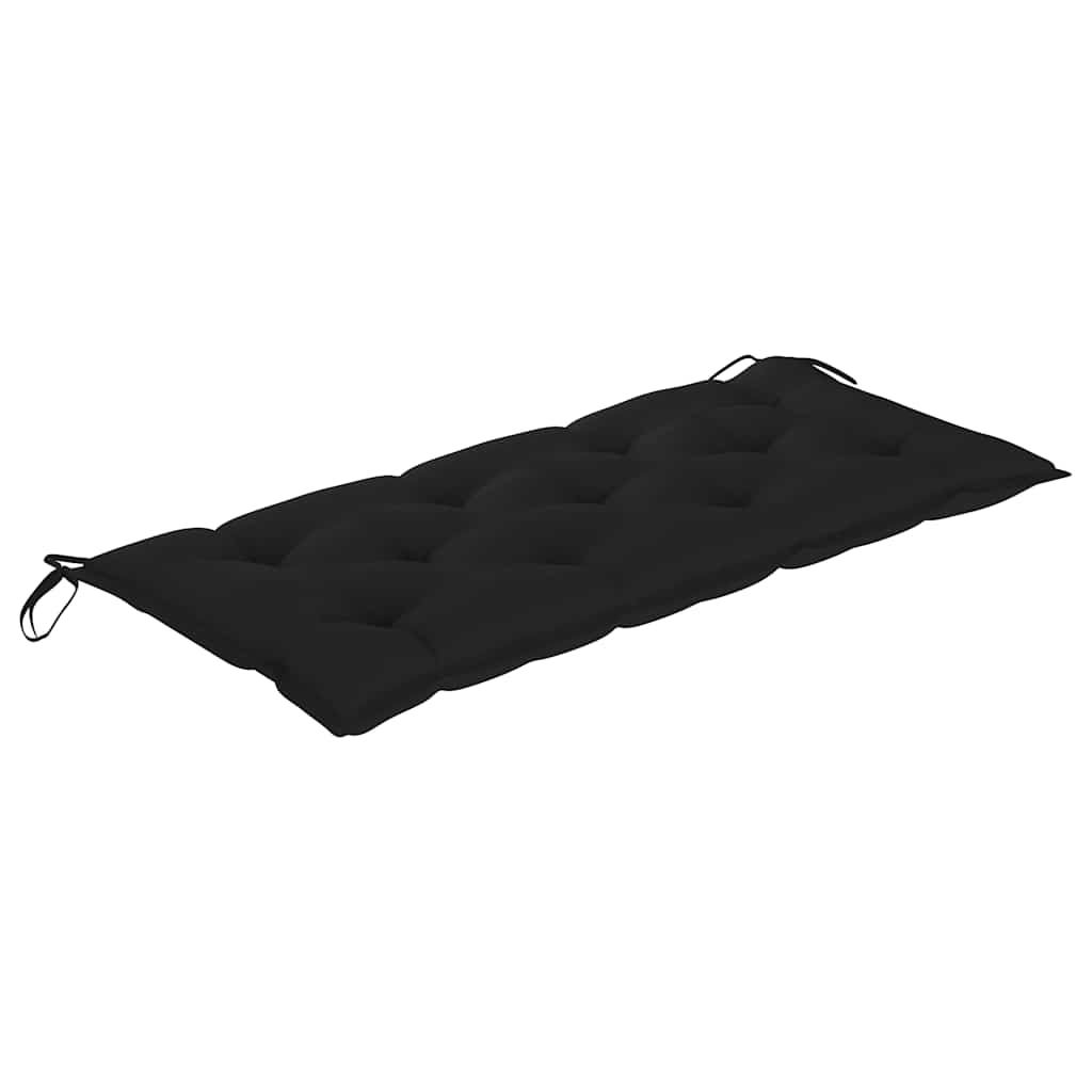 Tömör tíkfa rakásolható kerti pad párnával 128,5 cm 7
