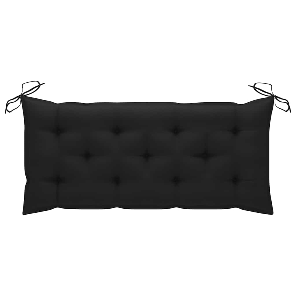 Tömör tíkfa rakásolható kerti pad párnával 128,5 cm 8