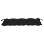 Tömör tíkfa rakásolható kerti pad párnával 128,5 cm 9